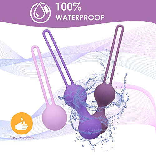 RAVLOVE Bolas Chinas K2- Pesas para Ejercicios Kegel - Control de la Vejiga y Ejercicios del Suelo Pélvico Silicio de próxima generación -Silicona Médica