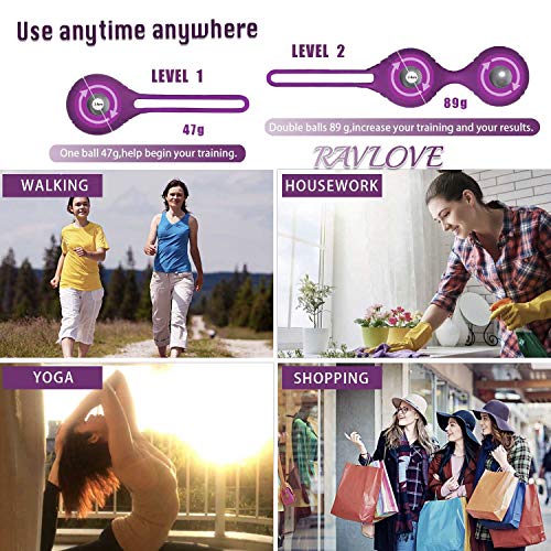 RAVLOVE Bolas Chinas K3- Pesas para Ejercicios Kegel - Control de la Vejiga y Ejercicios del Suelo Pélvico Silicio de próxima generación -Silicona Médica