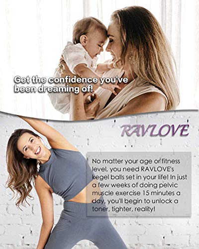 RAVLOVE Bolas Chinas K3- Pesas para Ejercicios Kegel - Control de la Vejiga y Ejercicios del Suelo Pélvico Silicio de próxima generación -Silicona Médica