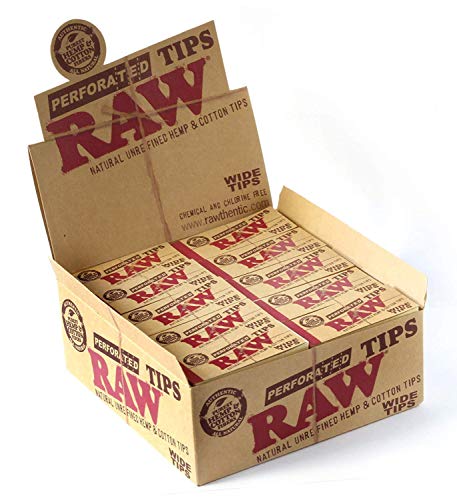 RAW Caja Entera precintada de filtros cáñamo y algodón Naturales (Caja de 50 filtros)