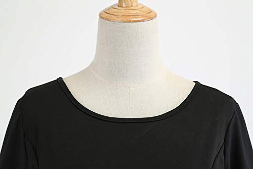 Rawdah_Vestidos De Fiesta Mujer Halloween Ropa Mujer Vestido De Fiesta De Gasa Vintage De Manga Larga con Cuello En V De Halloween