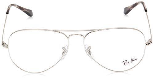 Ray-Ban 0RX6489, Monturas de Gafas Unisex adulto, Marrón (Silver), 55