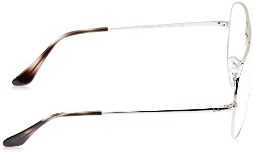 Ray-Ban 0RX6489, Monturas de Gafas Unisex adulto, Marrón (Silver), 55
