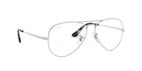 Ray-Ban 0RX6489, Monturas de Gafas Unisex adulto, Marrón (Silver), 55
