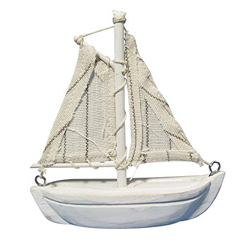 Rayher 8606500 Barco Decorativo, de Yeso, 8.5 cm, velero de decoración