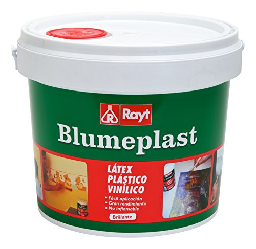 Rayt 156-23 Blumeplast M-10: Látex plástico, imprimación y sellador de superficies de yeso, cemento, estuco, madera, cerámica, puzzles. Enriquecedor de pinturas. Secado transparente, 5kg