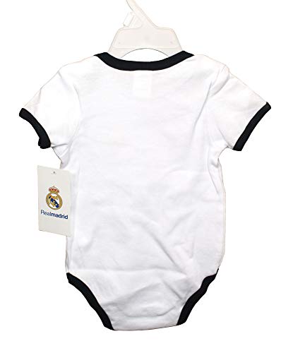 Real Madrid FC Body Niños - Producto Oficial Primera equipación 2018/2019 (1 Mes)
