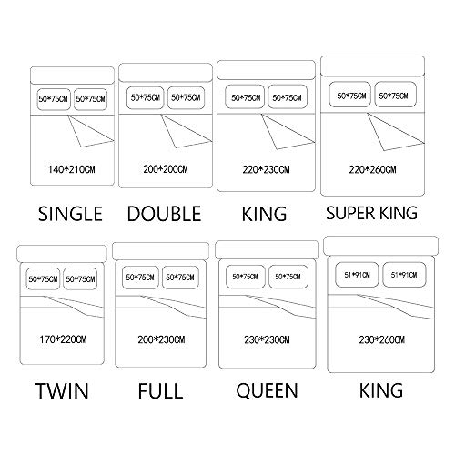 REALIN Funda Nórdica Pareja De Anime Juego De Ropa De Cama Corazones Rojos Besos A La Luz De La Luna Colcha,2/3/4PCS Fundas De Edredón Nórdico/Almohada/Sábanas,para Cama 90/135/150/180