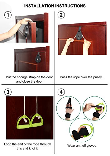 REAQER Cuerda para rehabilitación de Hombro Hombro Polea Ideal para Ejercicio y Prevención de Lesiones