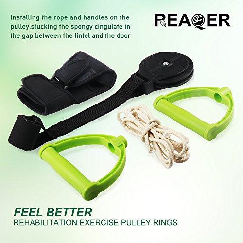 REAQER Cuerda para rehabilitación de Hombro Hombro Polea Ideal para Ejercicio y Prevención de Lesiones