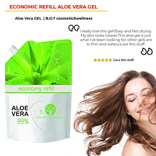 Recarga Ahorro 99% Gel Puro de Aloe Vera 5000 ml - recarga económica 5 kg
