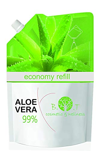 Recarga Ahorro 99% Gel Puro de Aloe Vera 5000 ml - recarga económica 5 kg