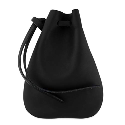 Recreación medieval de bolsa de cuero con cordón para monedas, para medicina o tabaco. Fabricado en Estados Unidos.Por Nabob Leather