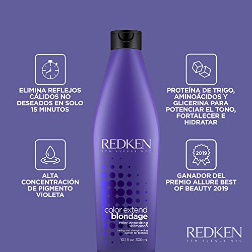 Redken Champú Blondage para el cuidado de cabellos rubios - 300 ml