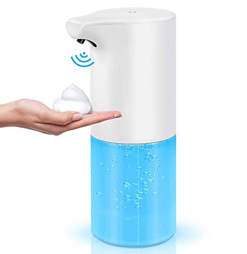 Redmoo Dispensador automático de jabón, Dispensador automático de jabón con Sensor Dispensador de jabón en Espuma con Sensor de Infrarrojos 350ml Dispensador de para cocinas, baños, aseos