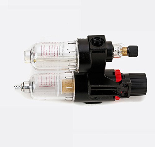 'Reductor de presión con manómetro Mantenimiento einheit1/4 Impresión de aire Separador de agua Reductor de presión para compresor druckregler Marksman – componentes Regulator filtro de gas Procesador