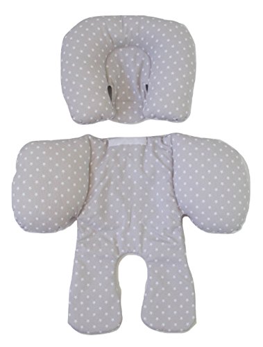 Reductor REVERSIBLE Universal para grupo 0, Maxicosi, capazo, silla de paseo, hamaca. Estrellas Gris