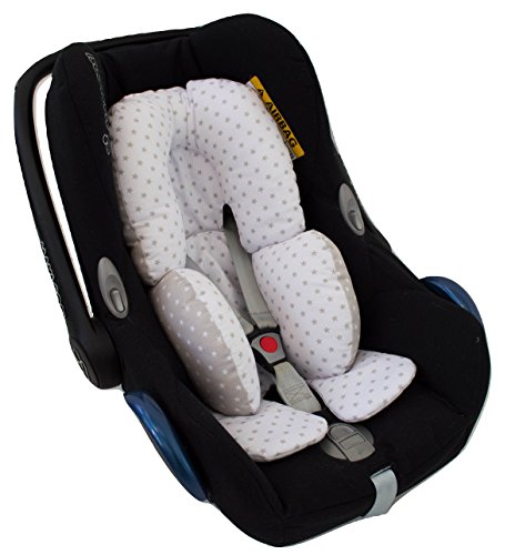 Reductor REVERSIBLE Universal para grupo 0, Maxicosi, capazo, silla de paseo, hamaca. Estrellas Gris