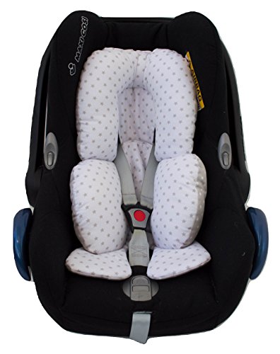 Reductor REVERSIBLE Universal para grupo 0, Maxicosi, capazo, silla de paseo, hamaca. Estrellas Gris