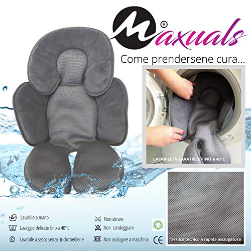 Reductor Universal Silla Bebè de Coche Paseo Cuna Silla Soporte de Protection Para de Cabeza Bebè 0-12 Meses Transpirabile 2°Generection Verano invierno Hipoalergénico
