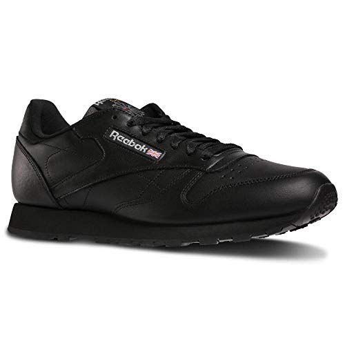Reebok Classic Leather - Zapatillas de cuero para hombre, color negro (int-black), talla 43