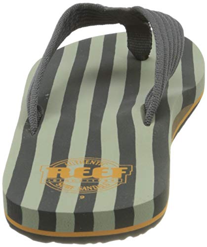 Reef Original Stripes, Chanclas para Hombre, Gris Verde, 42 EU
