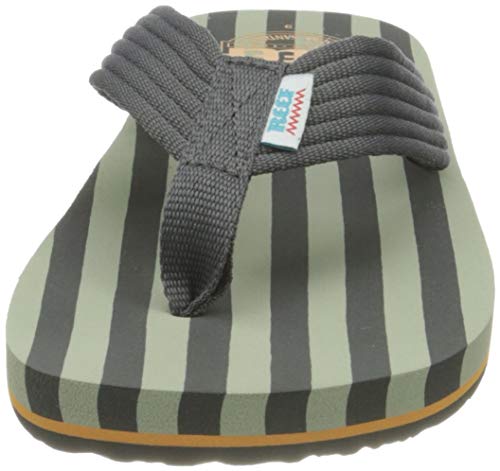 Reef Original Stripes, Chanclas para Hombre, Gris Verde, 42 EU