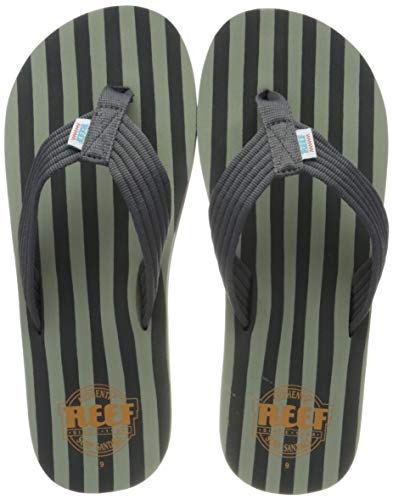 Reef Original Stripes, Chanclas para Hombre, Gris Verde, 42 EU