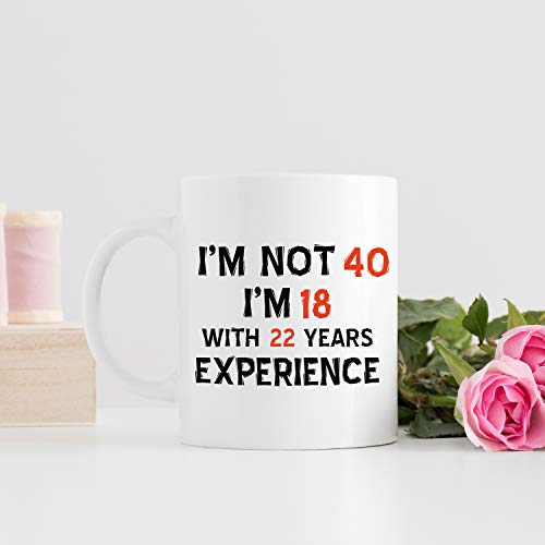 Regalos de 40 cumpleaños para mujeres – 1979 regalos de cumpleaños para mujeres, 40 años de edad, taza de café para mamá, esposa, amiga, hermana, ella, colega, compañero de trabajo – 11 oz