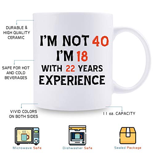 Regalos de 40 cumpleaños para mujeres – 1979 regalos de cumpleaños para mujeres, 40 años de edad, taza de café para mamá, esposa, amiga, hermana, ella, colega, compañero de trabajo – 11 oz