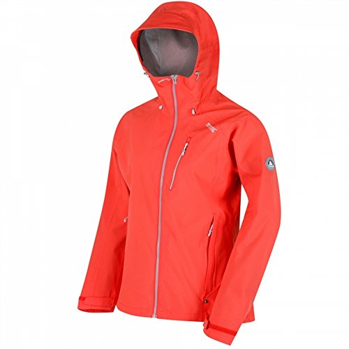 Regatta - Chaqueta Impermeable Modelo Birchdale para Chica/Mujer (48 EU) (Colorete Llamativo/Melocotón Neón)