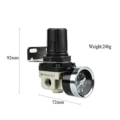 Regulador de presión reductor de presión de alta calidad para compresor de aire comprimido, 1/4 de pulgada