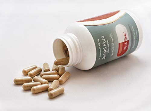 Reishi puro en Cápsulas. Único reishi de Europa clínicamente testado. Micromolido: hasta un 300% más absorción. 90 cap.