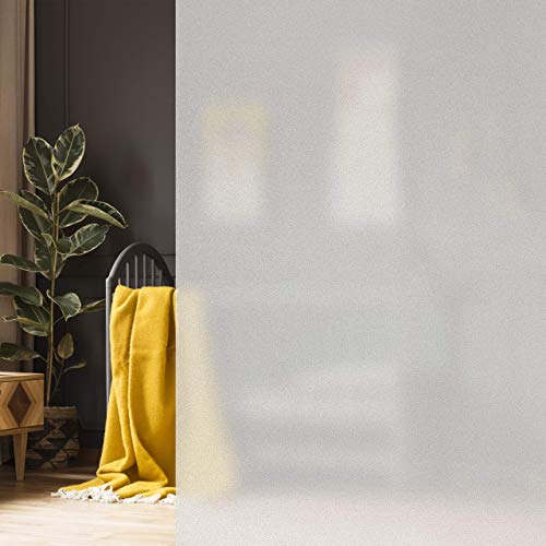 Relaxdays Vinilo Ventana Translúcido Electrostático, Pegatina para Proteger la Privacidad, PVC, 90 x 200 cm, Esmerilado