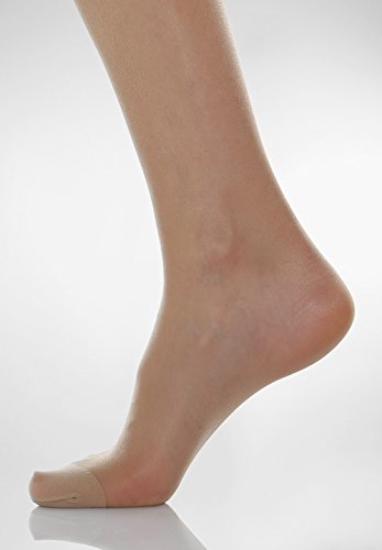 Relaxsan Basic 700[N] (1 Par - Carne, tg.2) Medias a la rodilla 70 Den de compresión graduada sin talón 12-17 mmHg