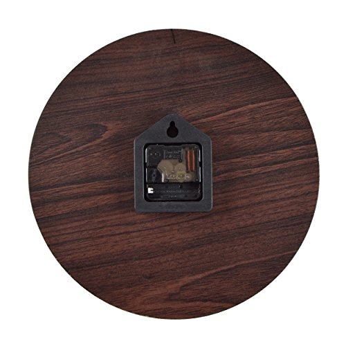 Reloj de cocina de madera con un gran reloj de MDF, reloj retro diseño tendencia Shabby Chic con movimiento silencioso cuarzo, diámetro: 32 cm