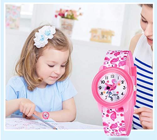 Reloj de Pulsera analógico de Cuarzo para niños y niñas, Resistente al Agua, Reloj de Pulsera para Aprender a los niños