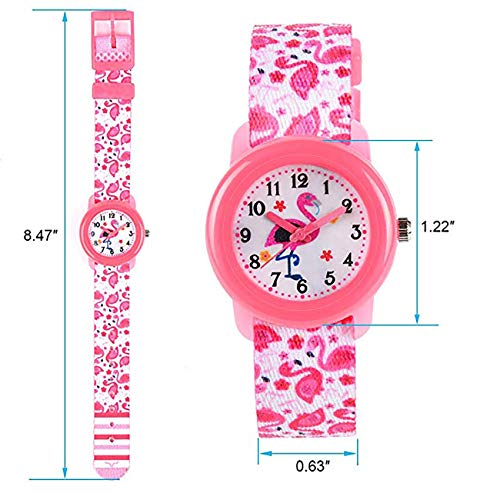 Reloj de Pulsera analógico de Cuarzo para niños y niñas, Resistente al Agua, Reloj de Pulsera para Aprender a los niños