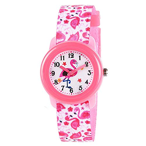Reloj de Pulsera analógico de Cuarzo para niños y niñas, Resistente al Agua, Reloj de Pulsera para Aprender a los niños