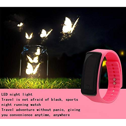 Reloj Niño ZWRY Toque LED Reloj electrónico Deportes niños niña Relojes niños Rojo