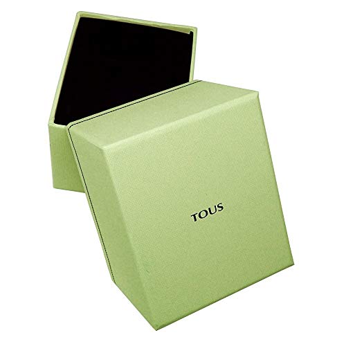 Reloj Tous 900350135 Tartan Acero IP Rosado con Correa de Silicona Negra