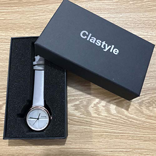 Relojes Cruz Dos Tonos para Mujer Relojes Oro Rosa Beige Cuero Elegante