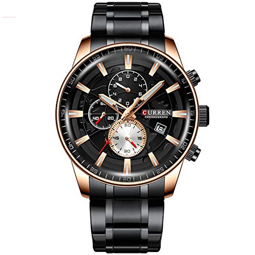 Relojes para Hombres Top Luxury Brand Fashion Quartz Men Watch Reloj de Pulsera de Negocios con cronógrafo a Prueba de Agua Relogio Masculino