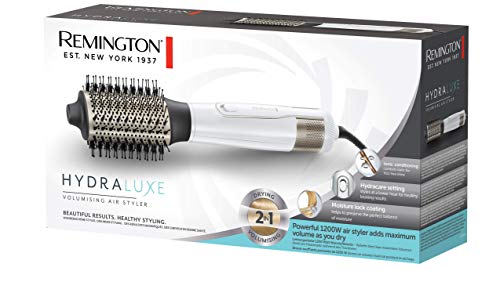Remington Hydraluxe AS8901 - Moldeador de pelo, Cerámica, Tecnología Hydracare, 12000 W, Blanco