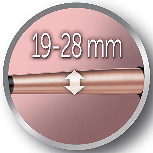 Remington Keratin Protect CI83V6, Rizador Barril de 19 - 28 mm, Cerámica Avanzada con Queratina y Aceite de Almendras, Hasta 210º C, Pantalla Digital
