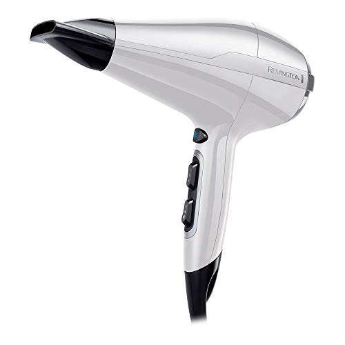 Remington Pro Air AC5913W - Secador de Pelo Profesional, Secador Iónico, Difusor y Concentrador, 2200 W, Ligero y Compacto, Blanco