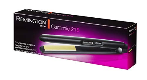 Remington Slim Compact S1450 - Plancha de Pelo, Compacta, Cerámica, Placas Flotantes, Negro