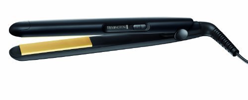 Remington Slim Compact S1450 - Plancha de Pelo, Compacta, Cerámica, Placas Flotantes, Negro
