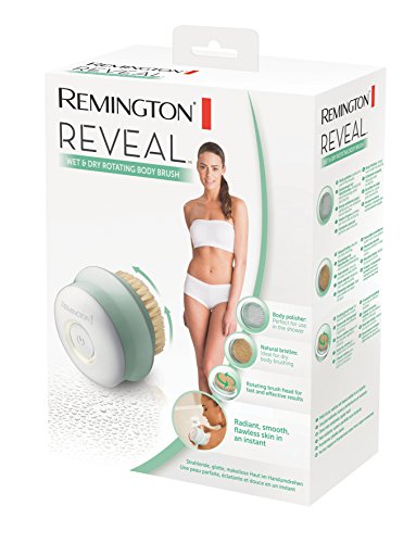 Remington Wet & Dry Reveal BB1000 - Cepillo suavizante corporal, rotativo, perfecto para la ducha