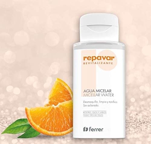 Repavar Revitalizante Agua Micelar, Desmaquilla, limpia y tonifica. 300 Ml